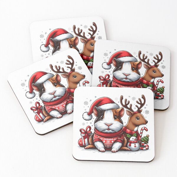 Item preview, Guinea Pig Christmas Reindeer merry pigmas designed and sold by GalaxyGraffiti.