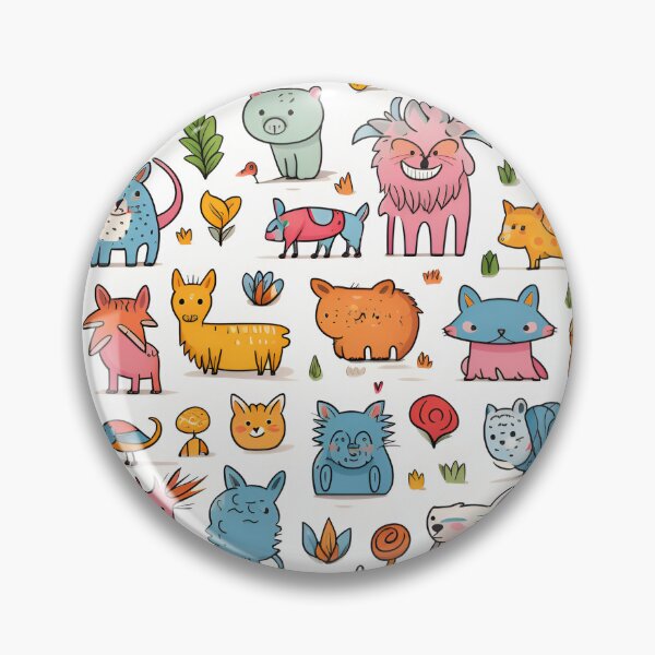 Item preview, Kids Crayon Drawn Domestic Animals designed and sold by Drewkm.