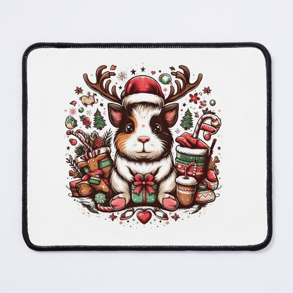 Item preview, Guinea Pig Christmas Reindeer merry pigmas designed and sold by GalaxyGraffiti.