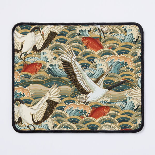 Item preview, Illustration Japanese Red Crowned Crane Birds designed and sold by OneCreativeArt.