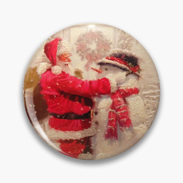 Item preview, Vintage Santa y muñeco de nieve Nevado Navidad tradicional designed and sold by Cute & Sassy Custom Gifting Boutiques.
