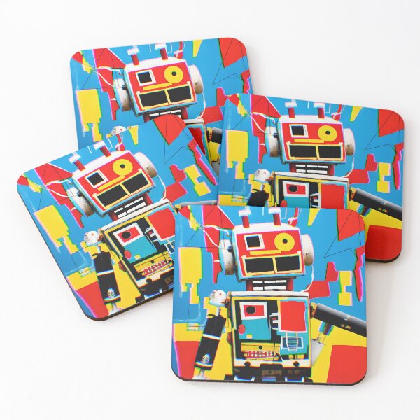Item preview, The frazzled robot with chromatic abberations reminiscent of its mind designed and sold by ObliqArtworks.