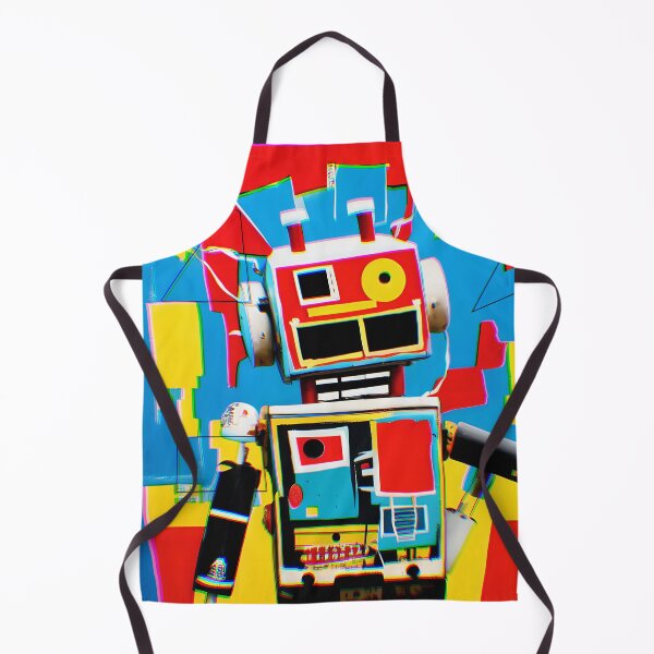 Item preview, The frazzled robot with chromatic abberations reminiscent of its mind designed and sold by ObliqArtworks.