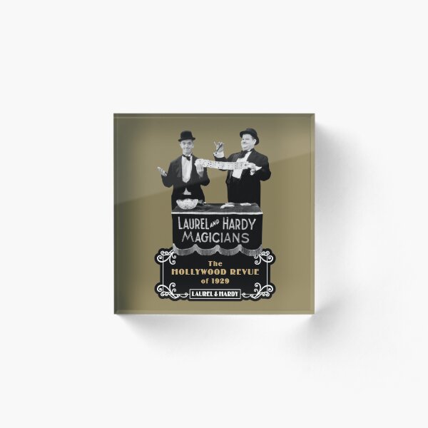 Laurel & Hardy - Magicians (The Hollywood Revue of 1929) Acrylic Block