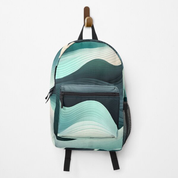 Item preview, Whispering Tides: Soft Teal Wave Abstraction designed and sold by VectorPlace.