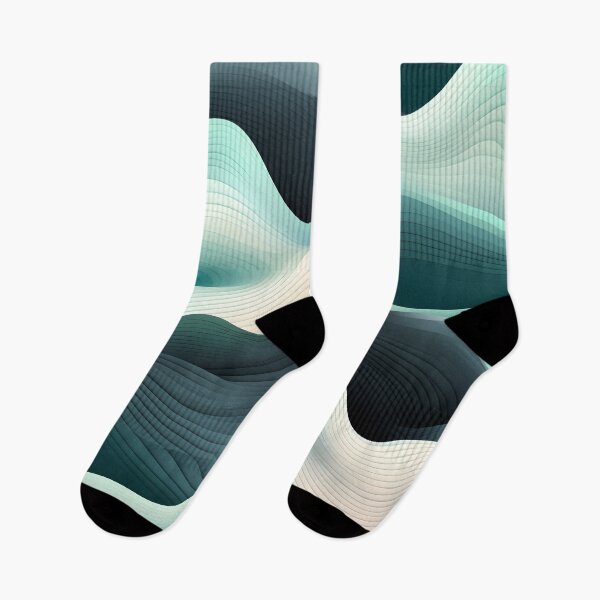 Item preview, Whispering Tides: Soft Teal Wave Abstraction designed and sold by VectorPlace.