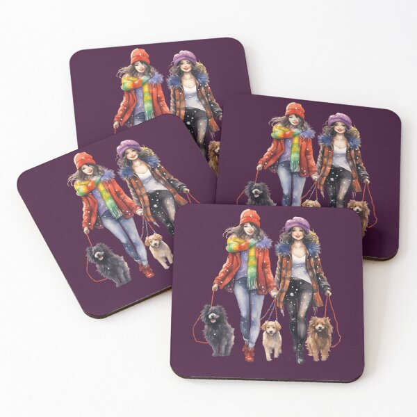 Item preview, Girls Walking Dogs designed and sold by Sketch-Shack.