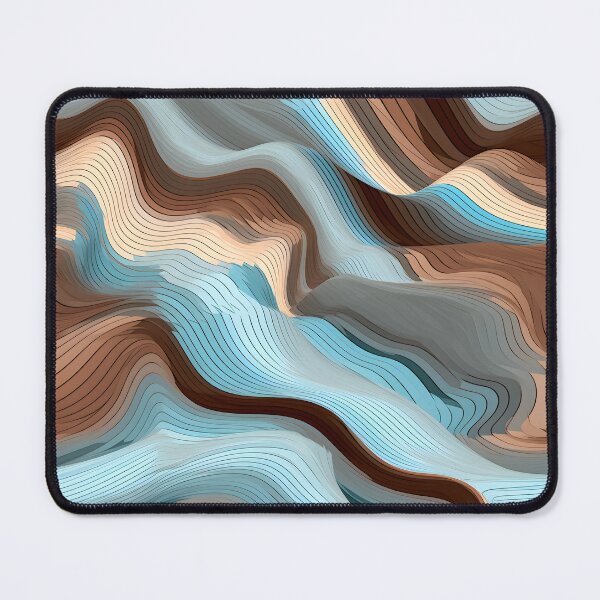 Item preview, Earthen Waves: Wooden Texture in Seafoam Swirls designed and sold by VectorPlace.