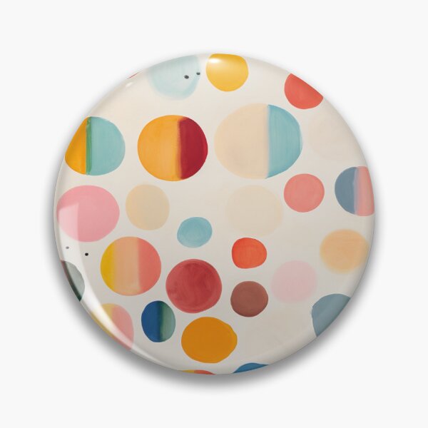 Item preview, Colorful Circle Harmony: Multicolored Oil Paint Layers, Minimalism designed and sold by Moonlit-Forest.