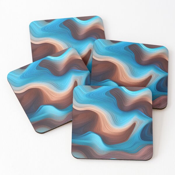 Item preview, Copy of Earthen Waves: Wooden Texture in Seafoam Swirls designed and sold by VectorPlace.
