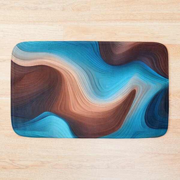 Item preview, Copy of Earthen Waves: Wooden Texture in Seafoam Swirls designed and sold by VectorPlace.