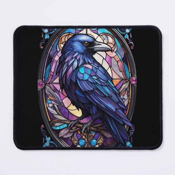 Aperçu de l'œuvre Corbeau Corbeau vitrail créée et vendue par Desfix.