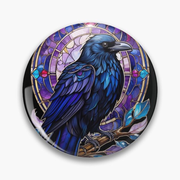 Item preview, Stained Glass Raven Crow designed and sold by Desfix.