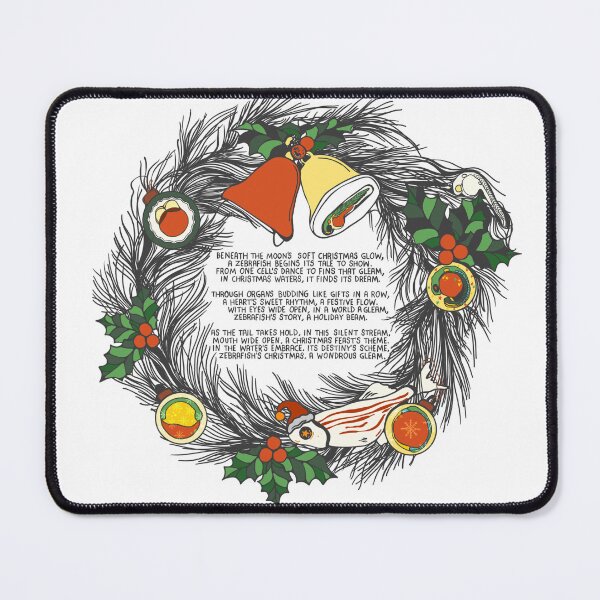 Item preview, Zebrafish Christmas Wreath designed and sold by priyankaoberoi.