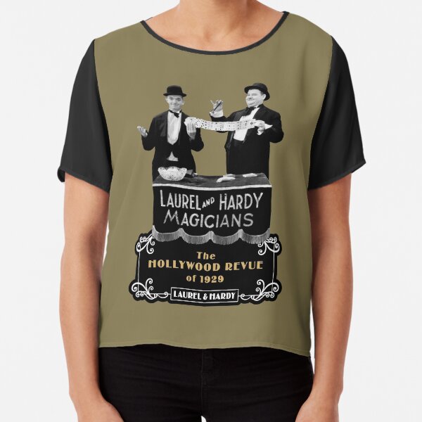 Laurel & Hardy - Magicians (The Hollywood Revue of 1929) Chiffon Top