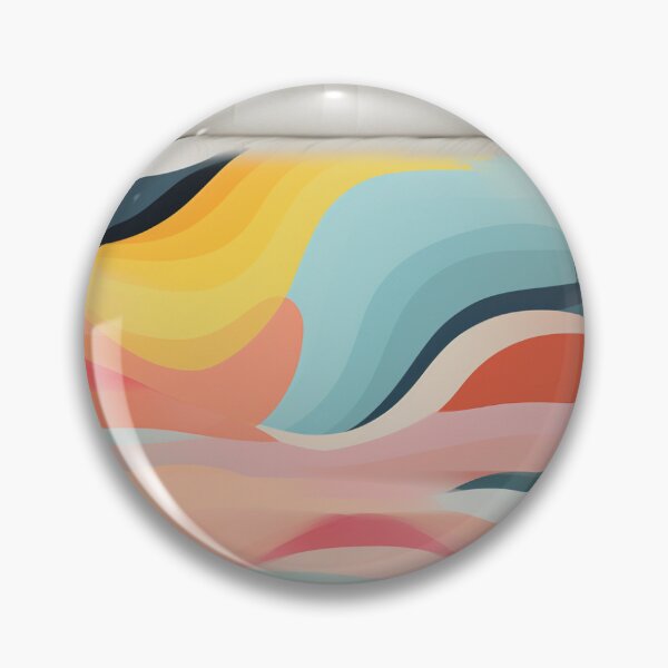 Item preview, Abstract Curved Spectrum: Multicolored Oil Paint Layers, Minimalism designed and sold by Moonlit-Forest.