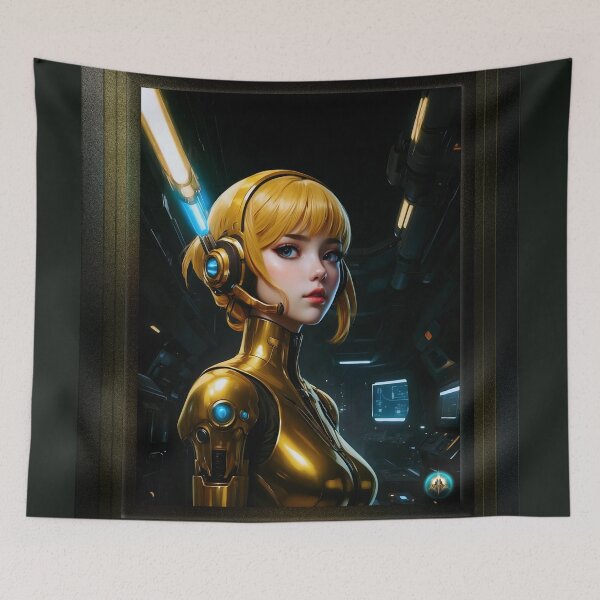 Item preview, It Be Like That Sometimes When On Duty Anime AI Concept Art Portrait by Xzendor7 designed and sold by Xzendor7 Digital Art Creations.