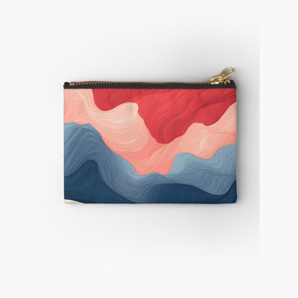 Item preview, Dawn and Dusk: Warmth Meets Cool in Wavy Layers designed and sold by VectorPlace.