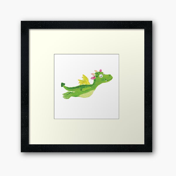 baby dragon Framed Art Print