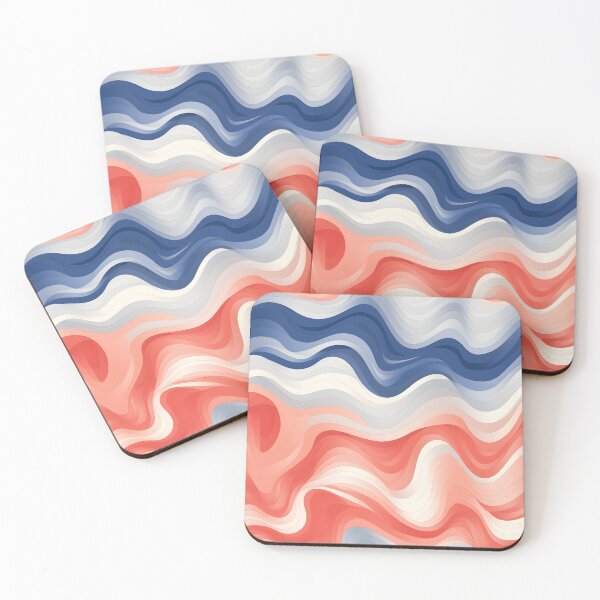 Item preview, Rhythmic Harmony: Nautical Waves and Sunset Swirls designed and sold by VectorPlace.