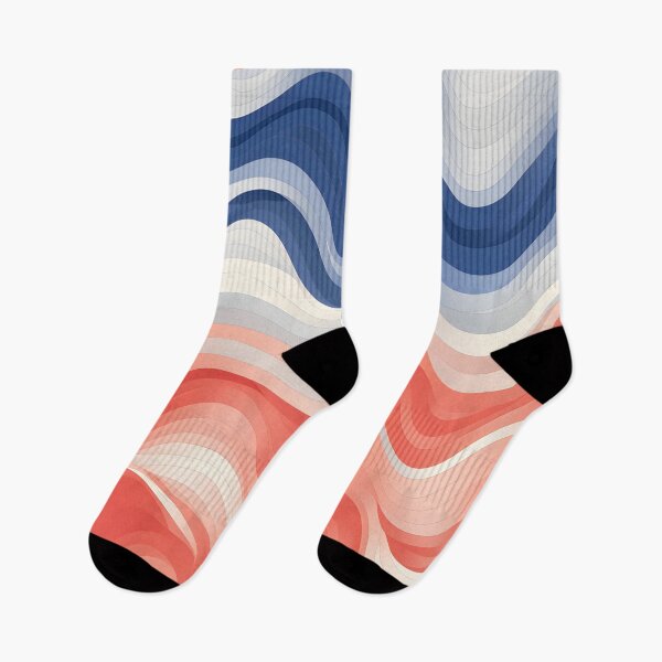 Item preview, Rhythmic Harmony: Nautical Waves and Sunset Swirls designed and sold by VectorPlace.