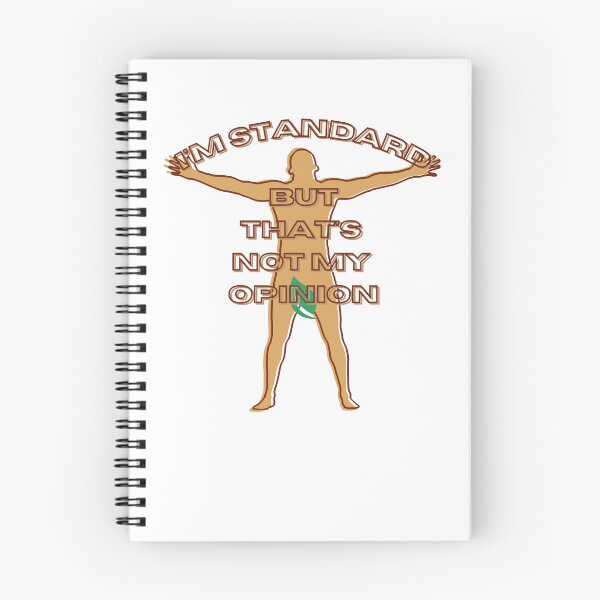 Item preview, I'm standard but that's not my opinion, a man's silhouette and a green leaf, a non-standard personality designed and sold by SplashTastic.
