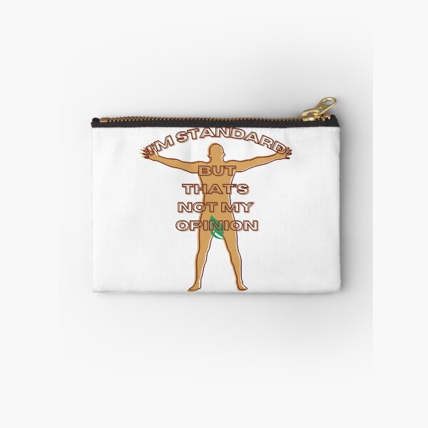 Item preview, I'm standard but that's not my opinion, a man's silhouette and a green leaf, a non-standard personality designed and sold by SplashTastic.