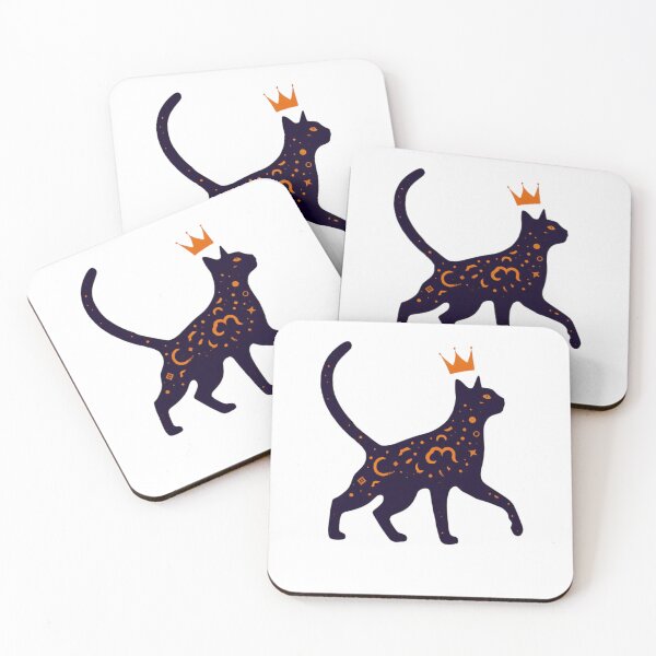 Item preview, Cat Silhouette Cat Cult Cat Lover Elegant Cat Art Cat with Crown designed and sold by sharon1210.