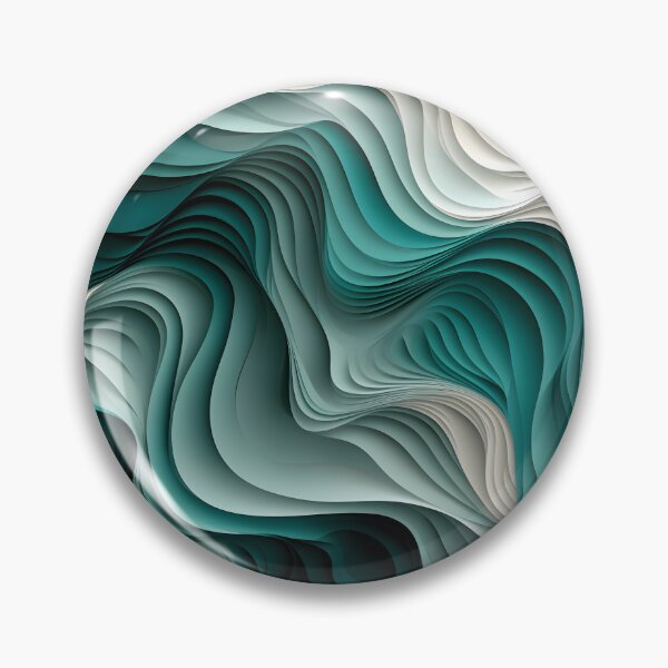 Item preview, Emerald Swirls: Abstract Elegance in Wave Form designed and sold by VectorPlace.