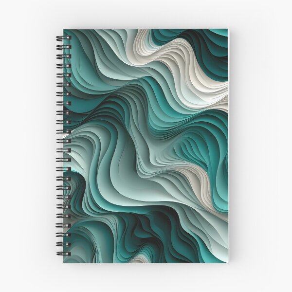 Item preview, Emerald Swirls: Abstract Elegance in Wave Form designed and sold by VectorPlace.
