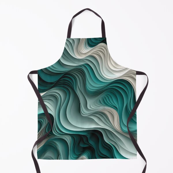 Item preview, Emerald Swirls: Abstract Elegance in Wave Form designed and sold by VectorPlace.