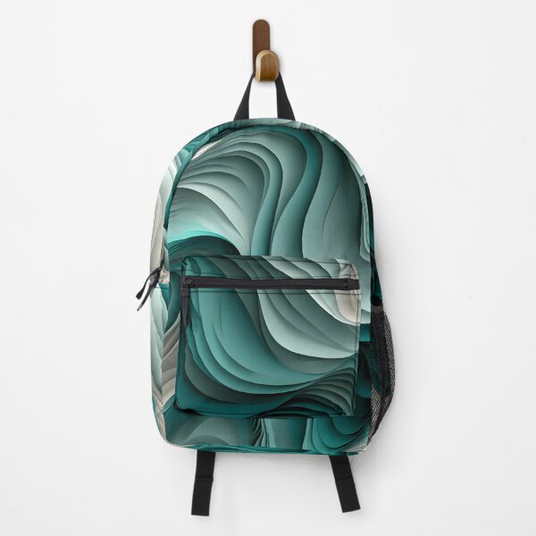 Item preview, Emerald Swirls: Abstract Elegance in Wave Form designed and sold by VectorPlace.