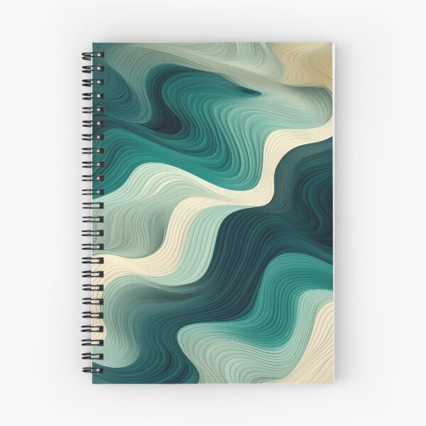 Item preview, Whispering Grooves: Serene Aquatic Abstract designed and sold by VectorPlace.