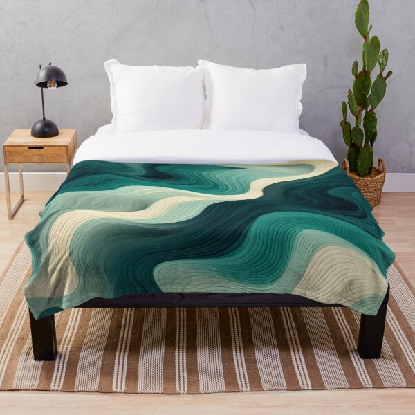 Item preview, Whispering Grooves: Serene Aquatic Abstract designed and sold by VectorPlace.