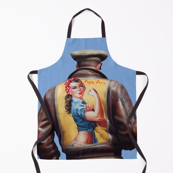 Item preview, Vintage WW2 Bomber Girls aviation pinup artwork - Ragin' Rosie the Riveter designed and sold by Bombergirls.