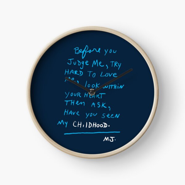 Childhood lyrics Clock