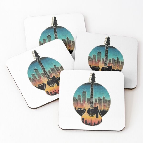 Item preview, City Guitarist Urban, Rock Cityscape Guitar designed and sold by unicornunicorn.