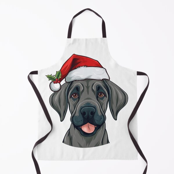 Item preview, Christmas Great Dane - Blue, gray designed and sold by wotsthis.