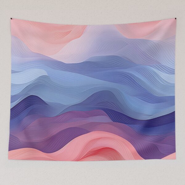 Item preview, Sunset Silk: Wavy Gradient of Pastel Dreams designed and sold by VectorPlace.