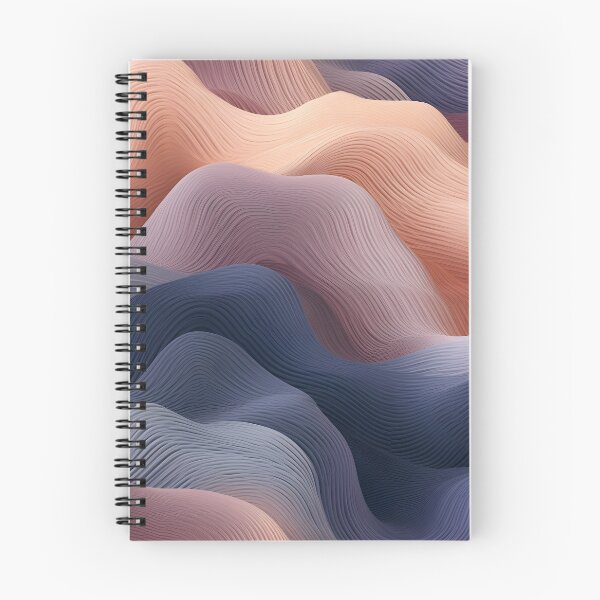 Item preview, Tonos crepusculares: paisaje en capas de olas serenas designed and sold by VectorPlace.