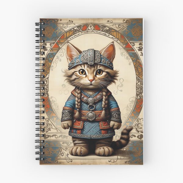 Item preview, Legendary Viking Cat - Northern Colors Splendor designed and sold by AntiqueArtworks.