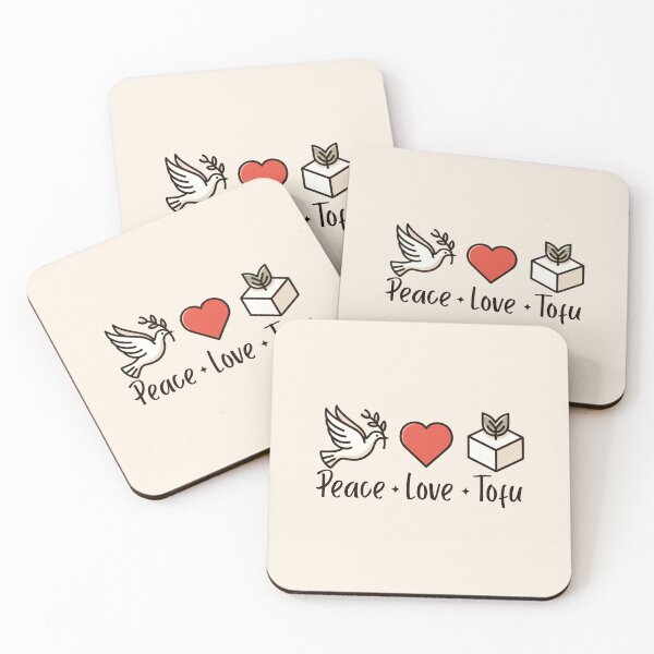 Item preview, Peace, Love and Tofu - Living a Compassionate, Vegan Life designed and sold by GreenSlate.