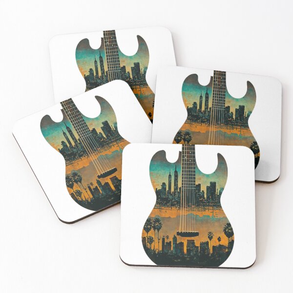 Item preview, City Guitarist Urban, Rock Cityscape Guitar designed and sold by unicornunicorn.