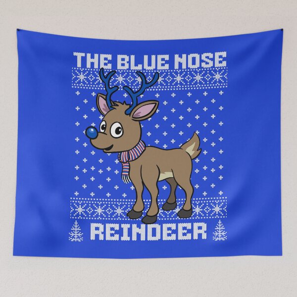 Item preview, Blue Nose Reindeer Rangers Birmingham Everton FC Ugly Christmas Sweater Football XMas designed and sold by Numpties.