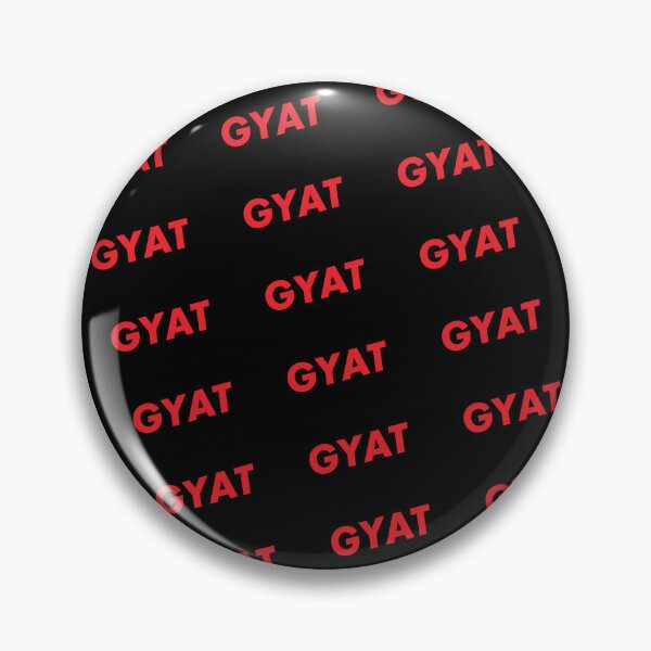 Item preview, GYAT red logo on dark background designed and sold by flashman.