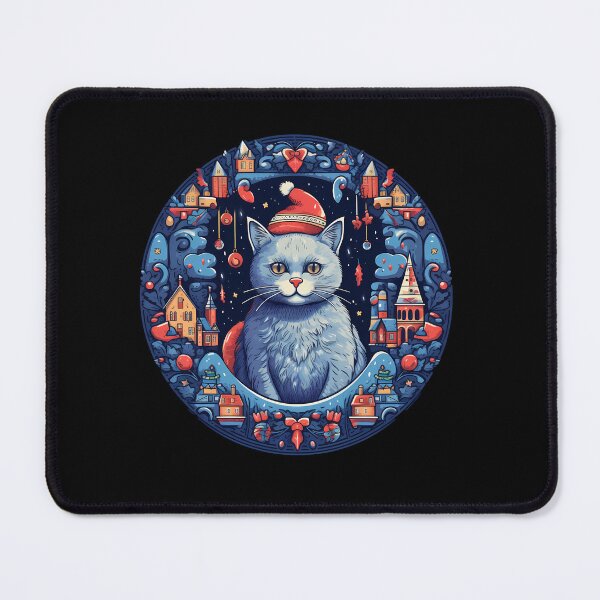 Item preview, Russian Blue Cat Xmas, Love Cats designed and sold by Logiamerch.