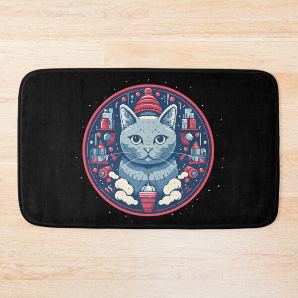 Item preview, Russian Blue Cat Xmas, Love Cats designed and sold by Logiamerch.
