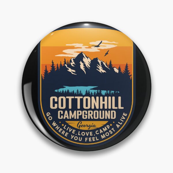 Item preview, Cottonhill Campground Georgia GA Badge Forest and Wilderness  designed and sold by mountainfad.