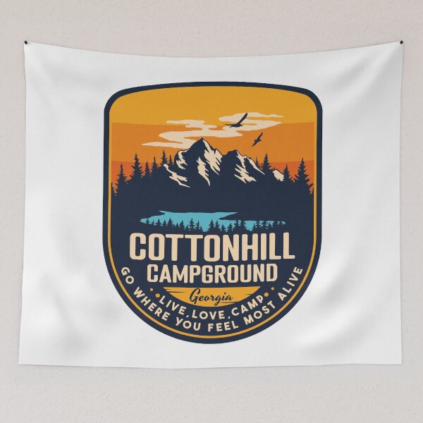 Item preview, Cottonhill Campground Georgia GA Badge Forest and Wilderness  designed and sold by mountainfad.