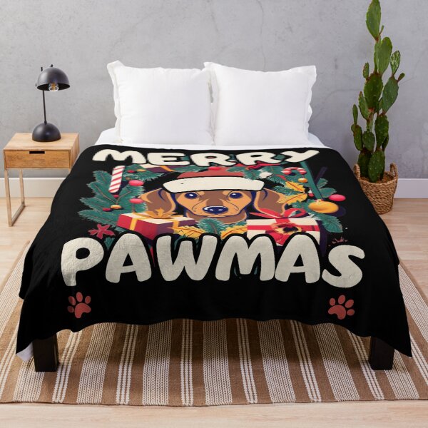 Item preview, Merry Pawmas Daschund Christmas designed and sold by EdytaGister.
